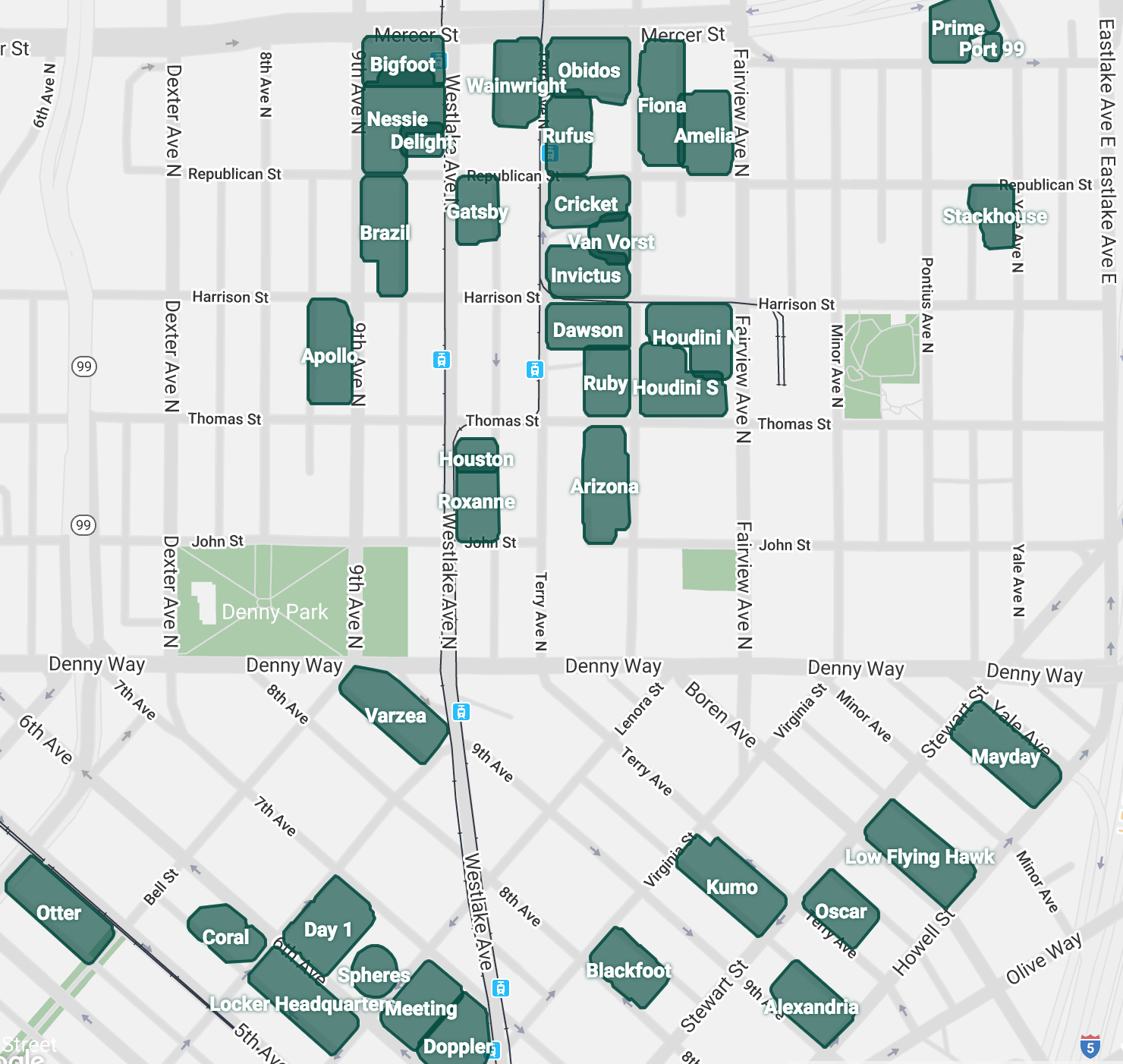 Amazon Seattle Downtown Main Campus map image